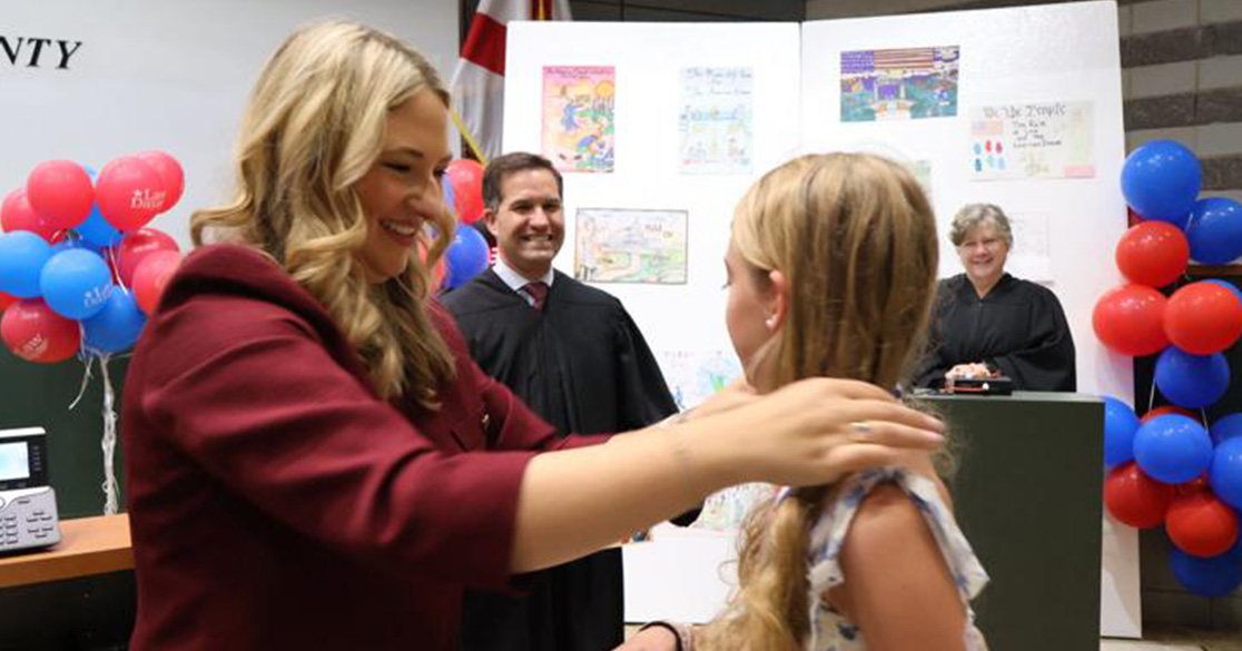 FLVS Flex student, Preslee Greene, wins first place for the middle school essay contest for Law Day hosted by the Highlands County Bar Association.