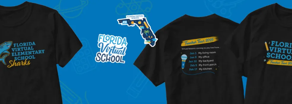 Florida Virtual School Teacher Tour Branded T-Shirts